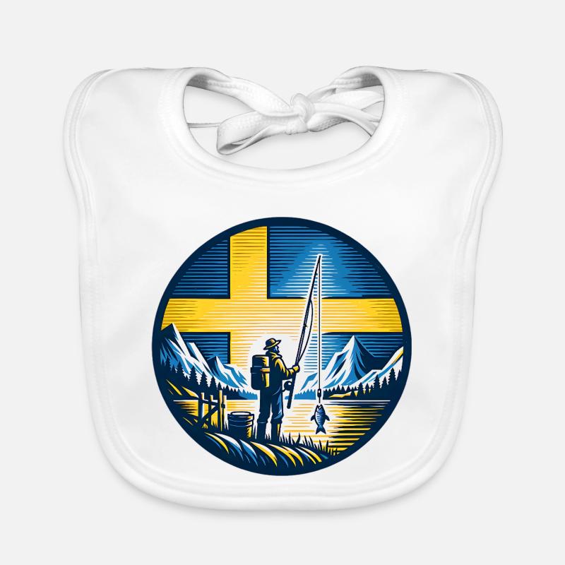 Schweden Angler Baby Bio-Lätzchen