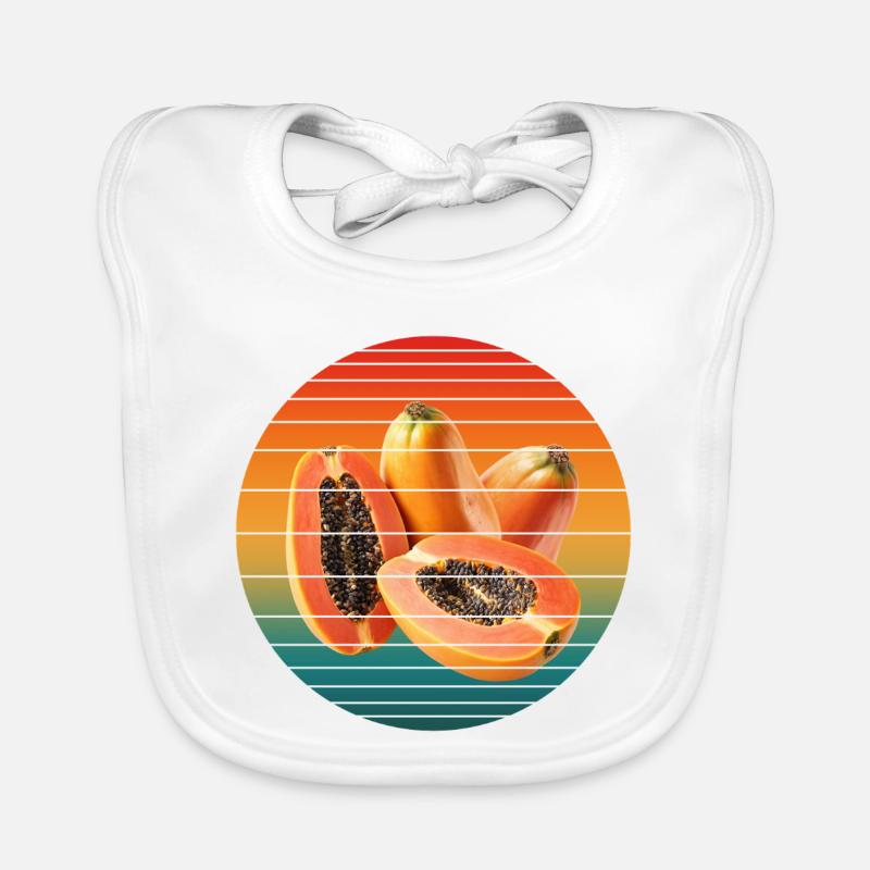 Fruit de papaye Bavoir bio Bébé