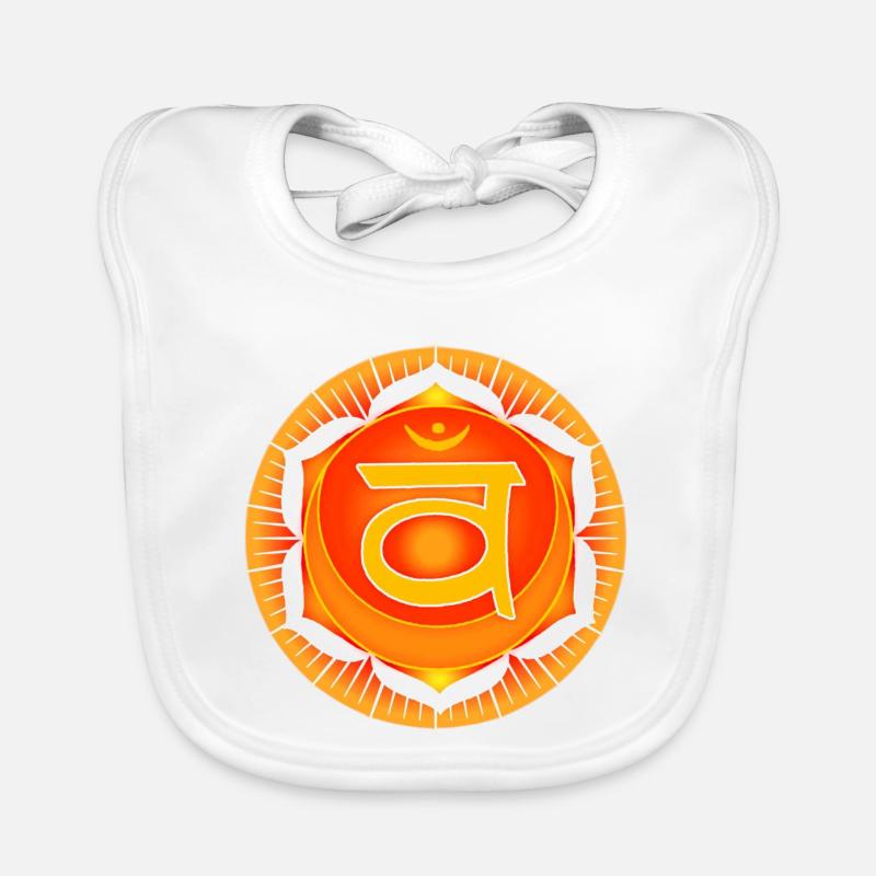 Sacral Chakra Svadhisthana Organic Baby Bibs