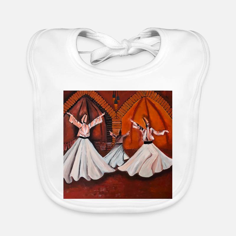 Sema - The Mystical Light Dance Organic Baby Bibs