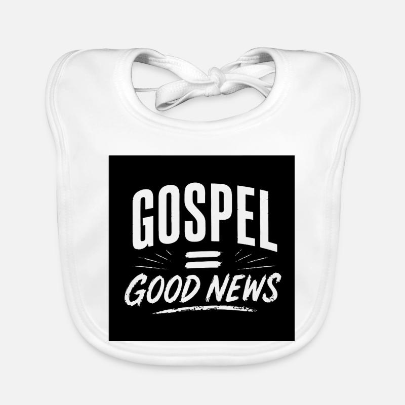 Evangelium = Gute Nachrichten Baby Bio-Lätzchen