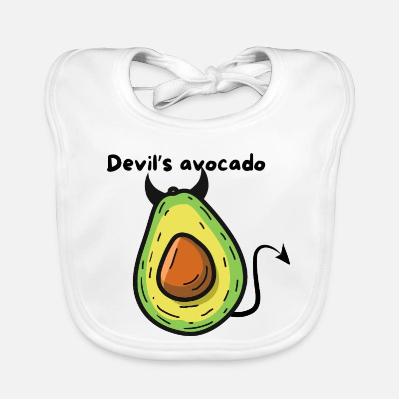 Avocado-Dämonen-Pop-Cartoon Baby Bio-Lätzchen