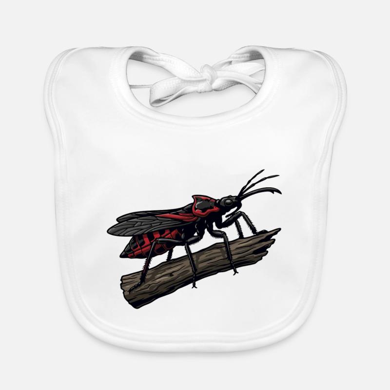 Bug Assassin, Bug Hunter, Red Strike Tattoo Baby Bio-Lätzchen