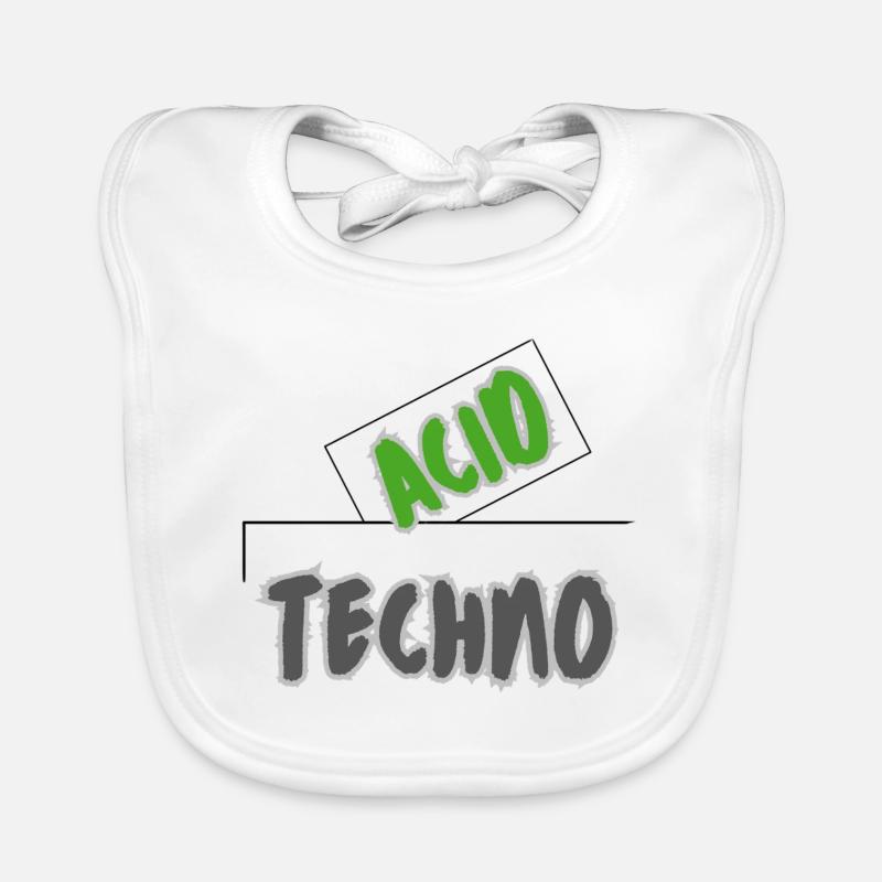 Acid Techno Bavoir bio Bébé