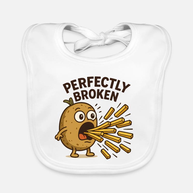 Perfekt Zerbrochen Kartoffel Baby Bio-Lätzchen