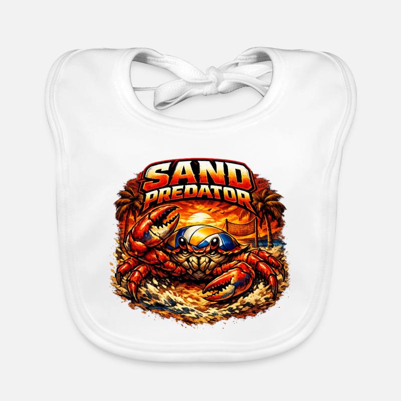 Prédateur de sable Bavoir bio Bébé