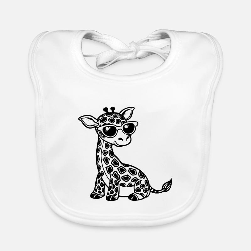 De jolies bébés girafes Bavoir bio Bébé