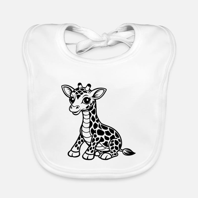 De jolies bébés girafes Bavoir bio Bébé