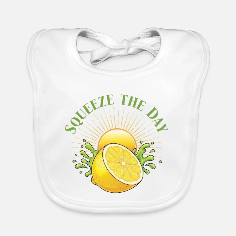 Pressez le jour Lemon Splash Bavoir bio Bébé