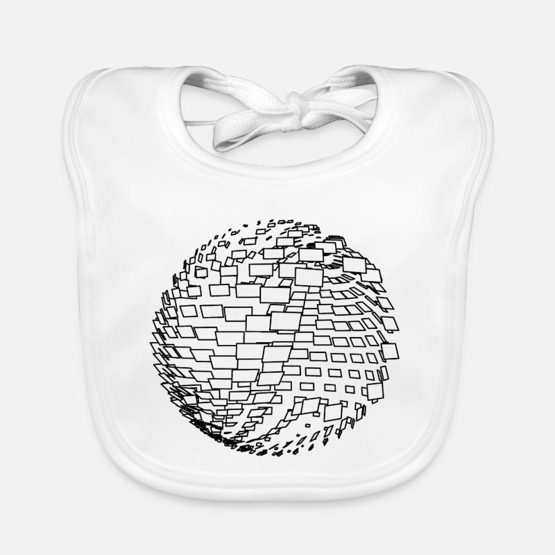 Parametric Sphere Organic Baby Bibs