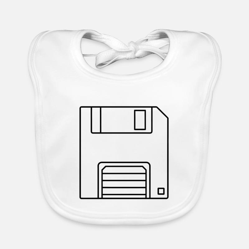 floppy disk Organic Baby Bibs