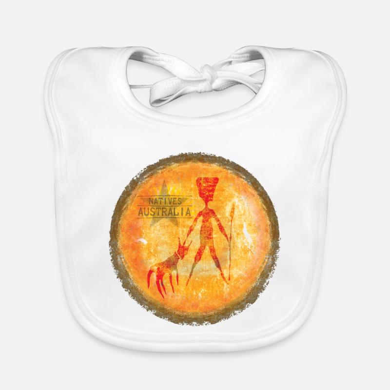 Sonne Indigene Silhouette Baby Bio-Lätzchen