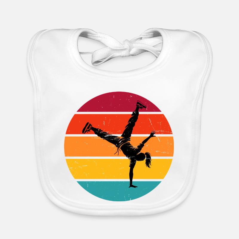 Idée cadeau de breakdance pour un danseur de hip-hop Bavoir bio Bébé