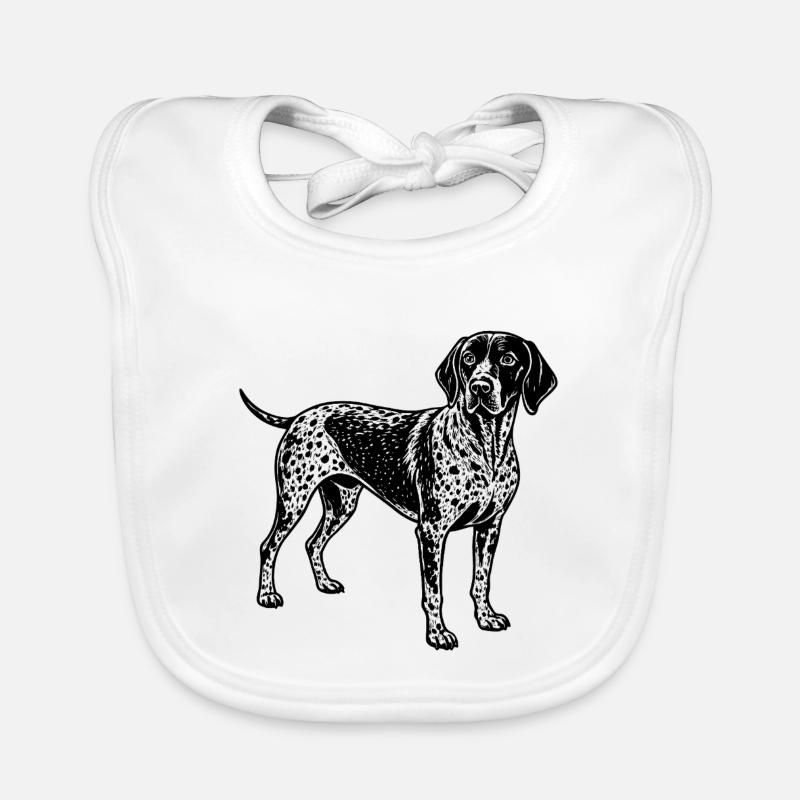 German shorthaired pointer Organic Baby Bibs