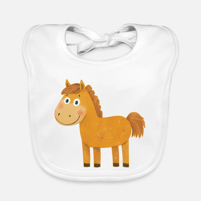 Cheval Bavoir bio Bébé