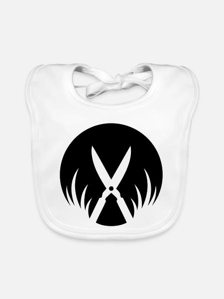 Gardener Hedge Trimmer Gardening - Organic Baby Bibs - white - Front