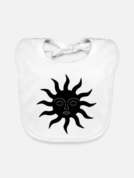 Sur Silhouette - Baby Bio-Lätzchen - Weiß - Vorne