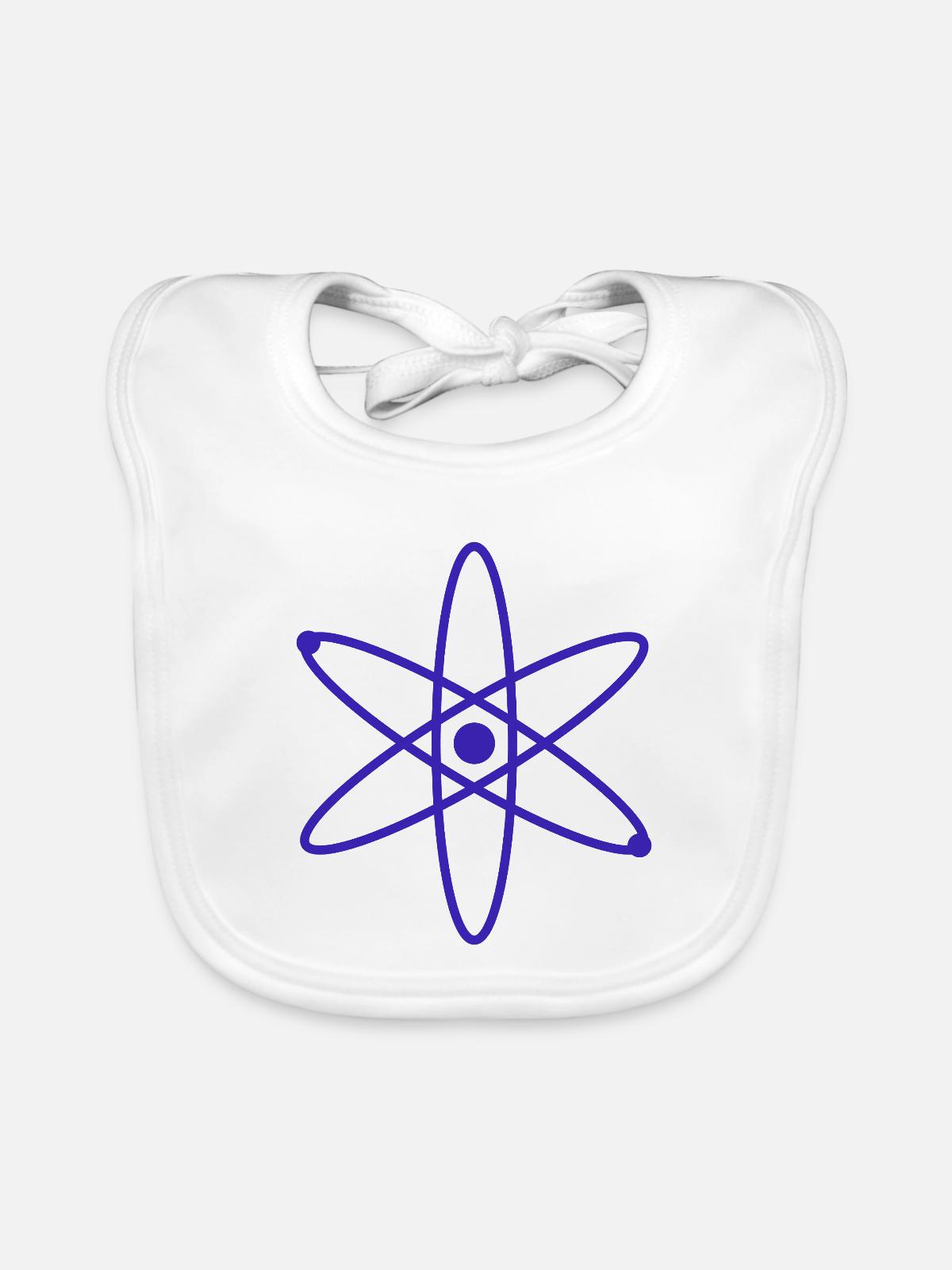 Atom - Baby Bio-Lätzchen - Weiß - Vorne