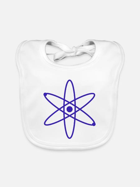 Atom - Baby Bio-Lätzchen - Weiß - Vorne