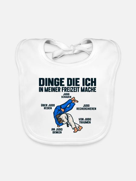  JUDO - Baby Bio-Lätzchen - Weiß - Vorne