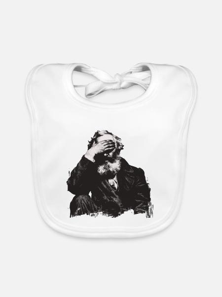 Marx Shocked - Baby Bio-Lätzchen - Weiß