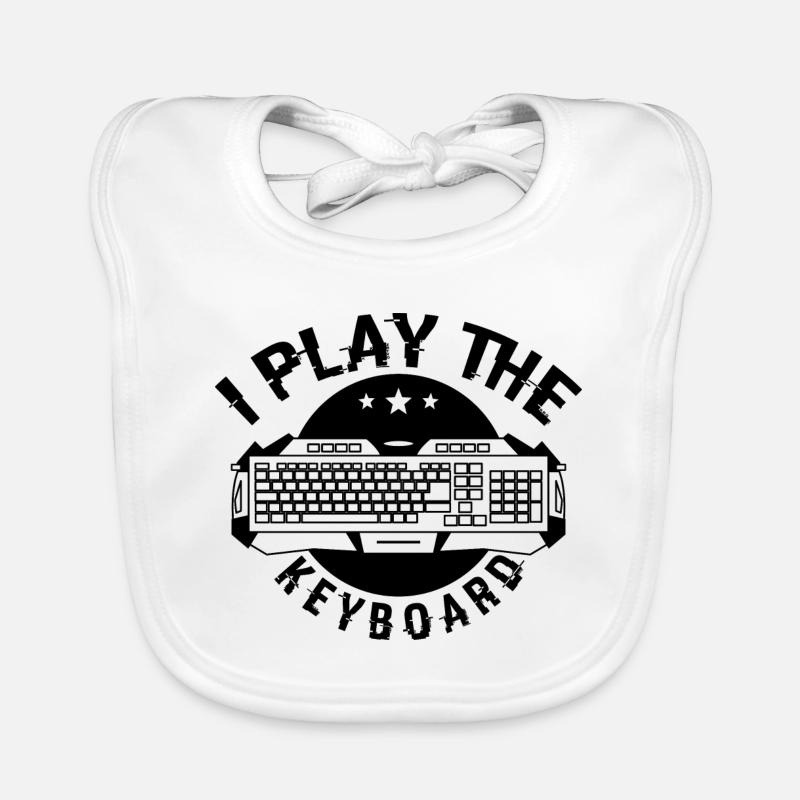 I Play The Keyboard Present For Coding Lover Gamer Bavoir bio Bébé