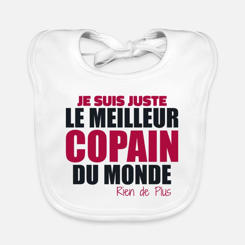 Ich bin einfach der beste Freund der Welt Baby Bio-Lätzchen