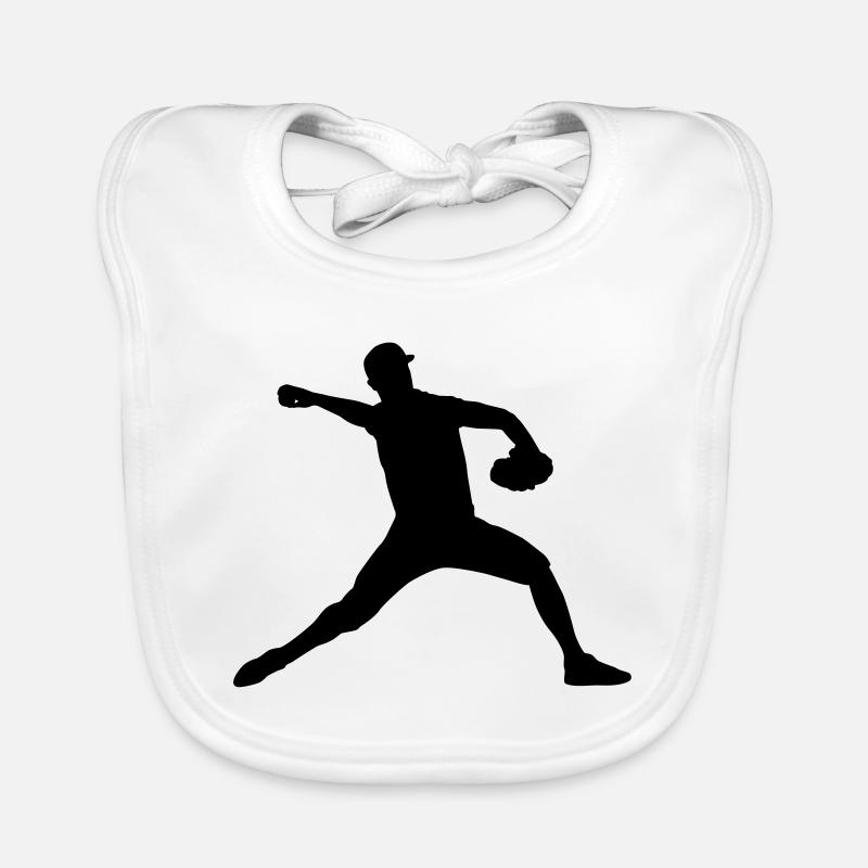 Baseball Players Organic Baby Bibs