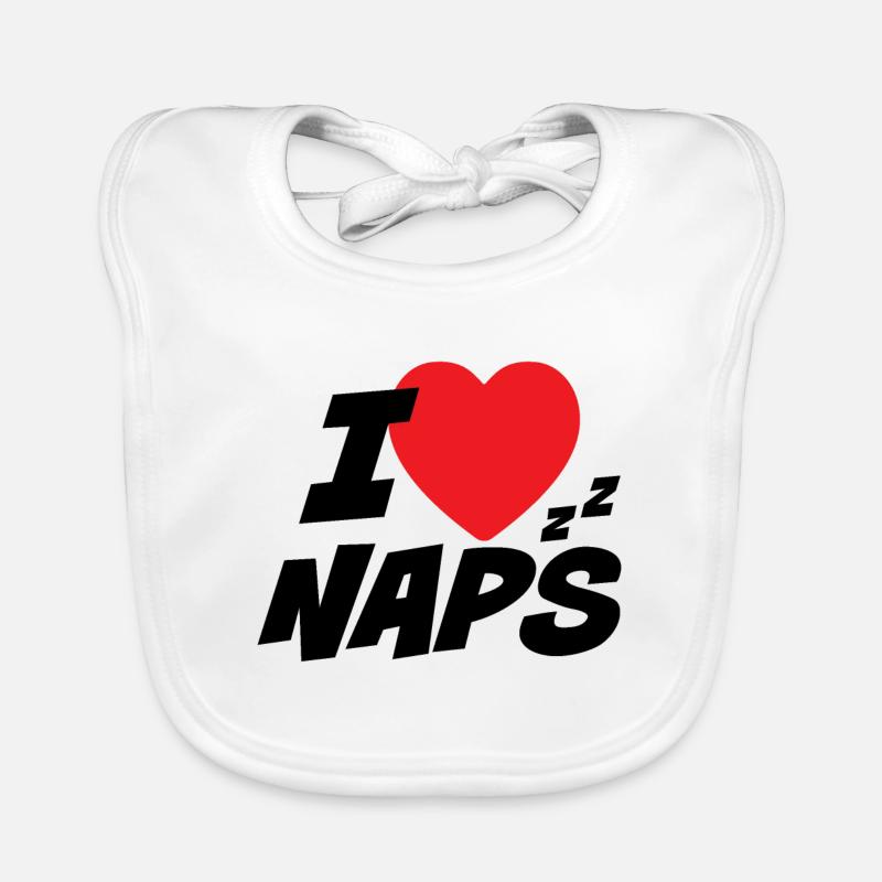 Ich liebe Nickerchen Baby Bio-Lätzchen