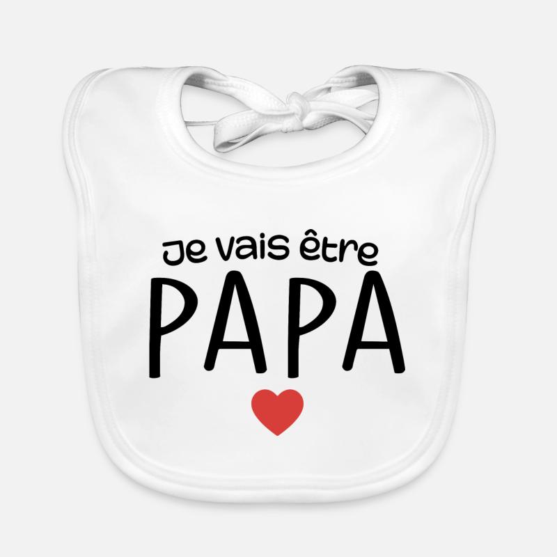 Ich werde Vater sein - Papa wird Vater - Papa Geschenk Baby Bio-Lätzchen