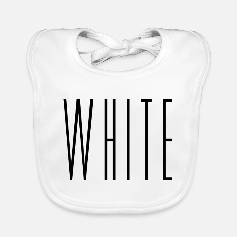White Organic Baby Bibs