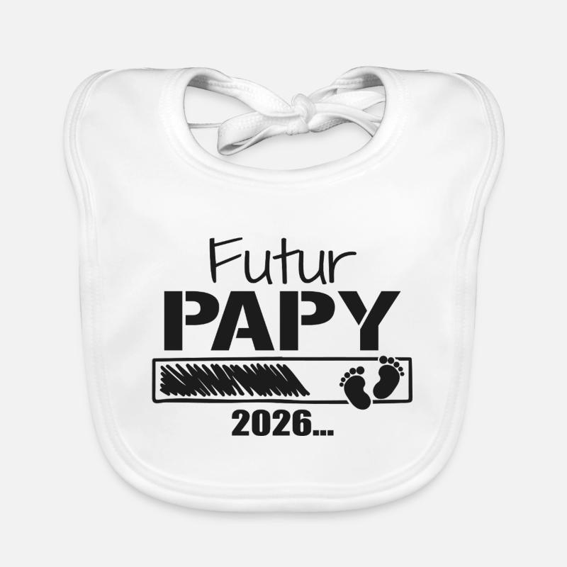 Zukünftiger Opa 2026 Geschenk, der bald Opa sein wird Baby Bio-Lätzchen