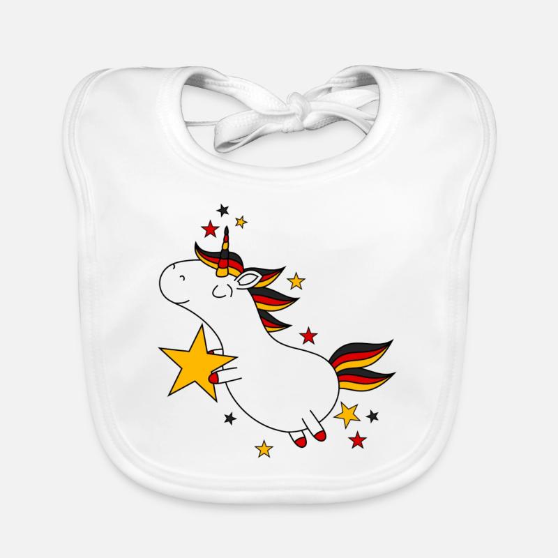 Deutschland Einhorn Baby Bio-Lätzchen