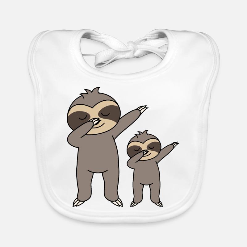 Dabbing paresseux Bavoir bio Bébé