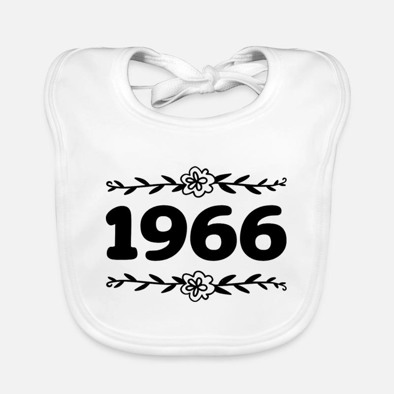 1966 Millésime 1966 Rétro 1966 Anniversaire 1966 Bavoir bio Bébé
