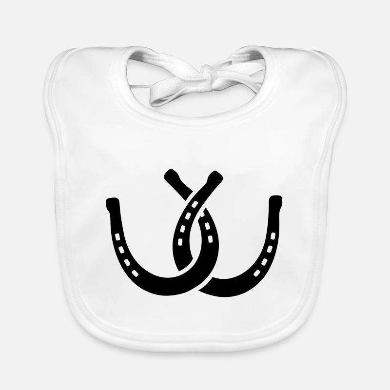 Fer à cheval Bavoir bio Bébé