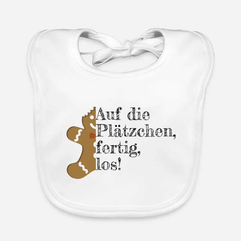 Weihnachten Plätzchen backen Baby Bio-Lätzchen