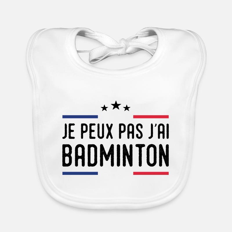 I Can't I Badminton Bad Badminton Player Baby Bio-Lätzchen