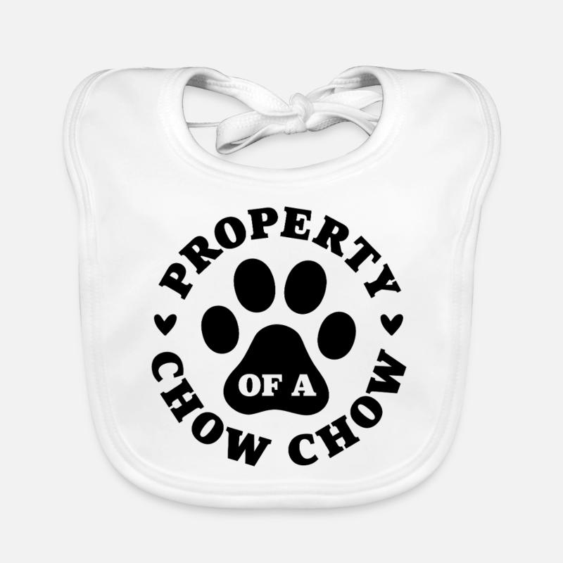 Propriété d’un Chow Chow Bavoir bio Bébé