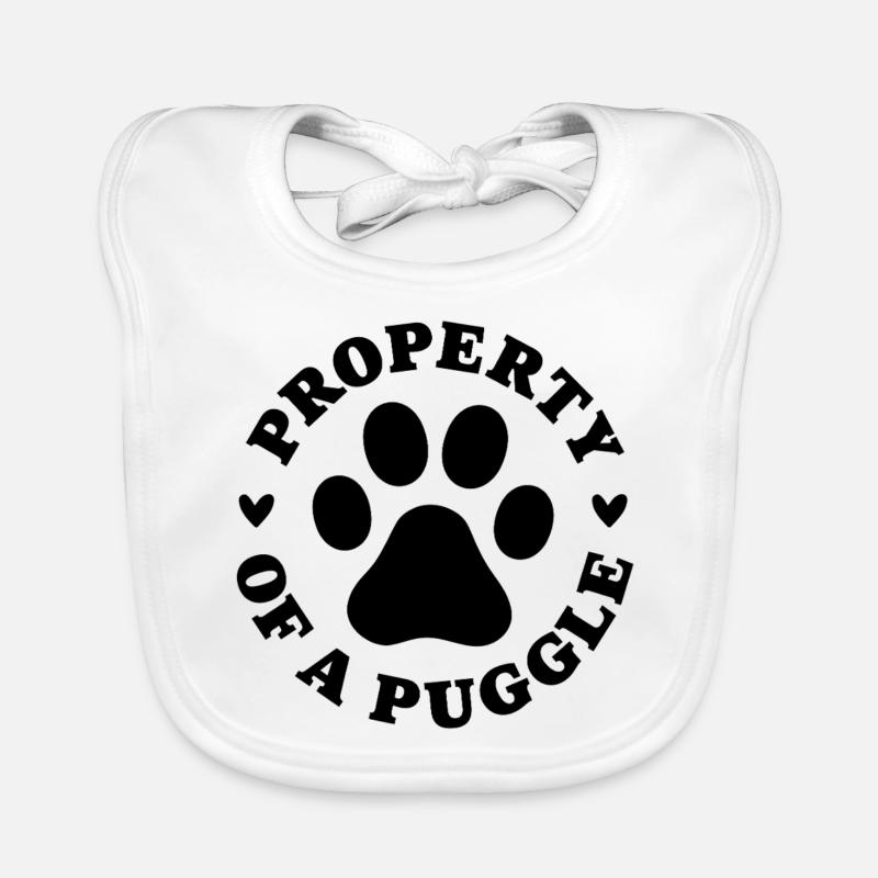 Eigenschaft eines Puggle Baby Bio-Lätzchen