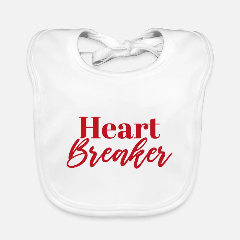 Heart Breaker Organic Baby Bibs
