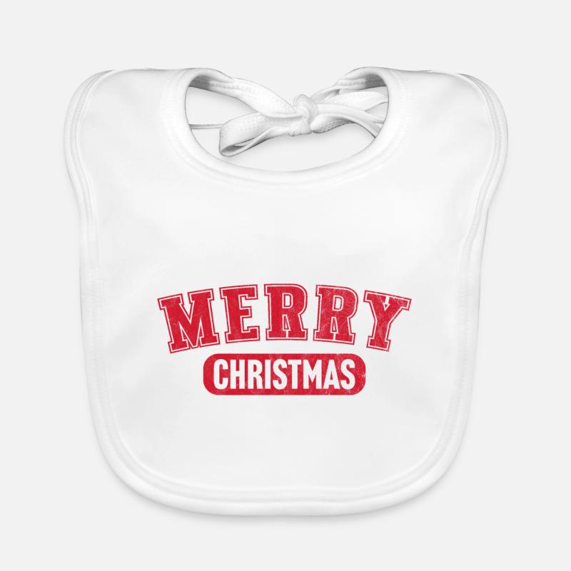 Merry Christmas Organic Baby Bibs