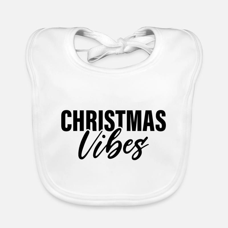 Christmas Vibes Organic Baby Bibs