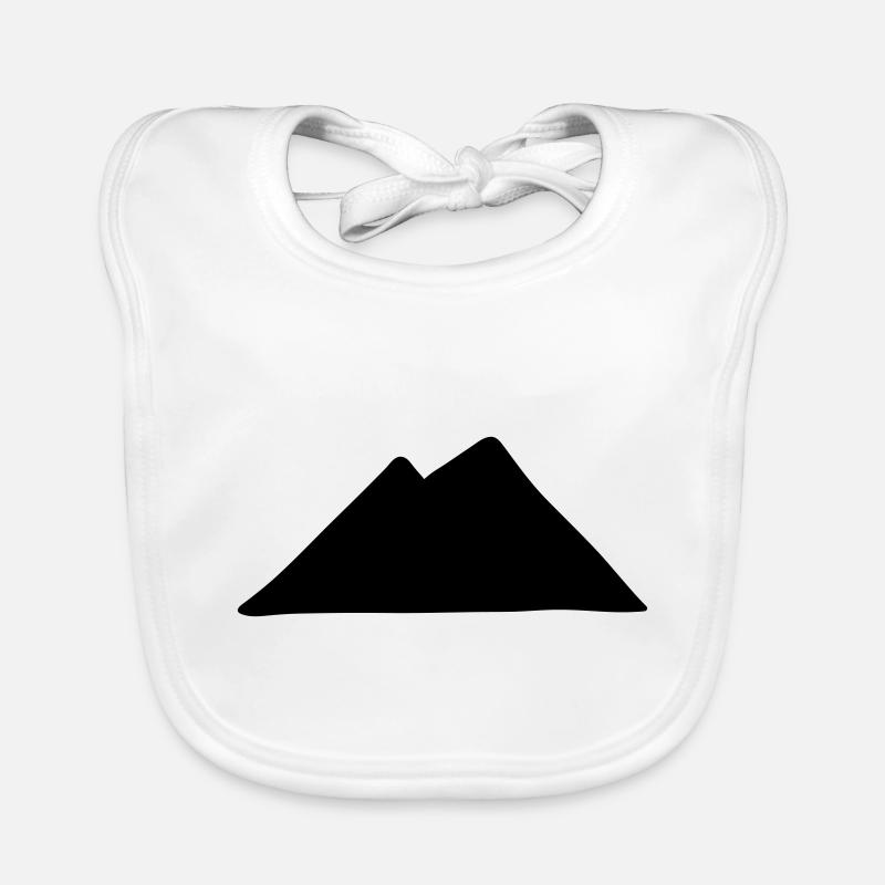 Berge Berg Gebirge Zeichenfläche 1 Baby Bio-Lätzchen