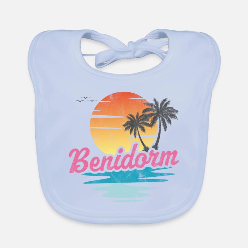 Plage de Benidorm Bavoir bio Bébé