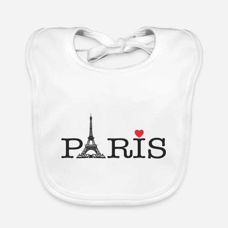 Paris Love Organic Baby Bibs