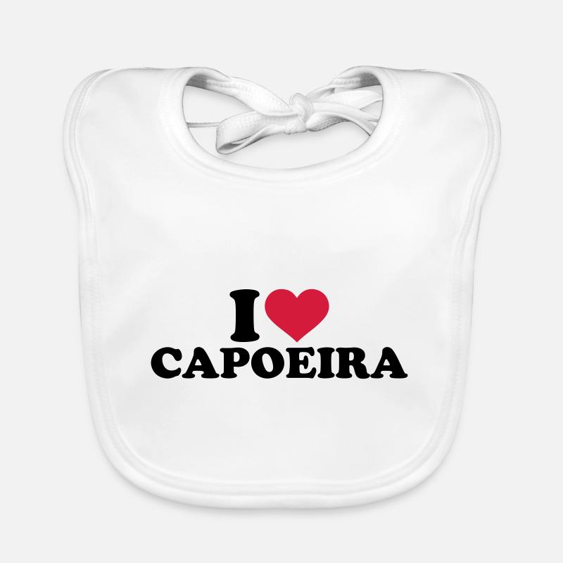 Capoeira - Bavoir bio Bébé - blanc