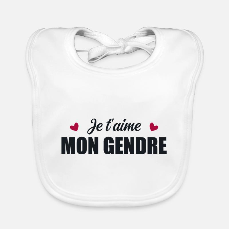 Je t'aime mon gendre Bavoir bio Bébé