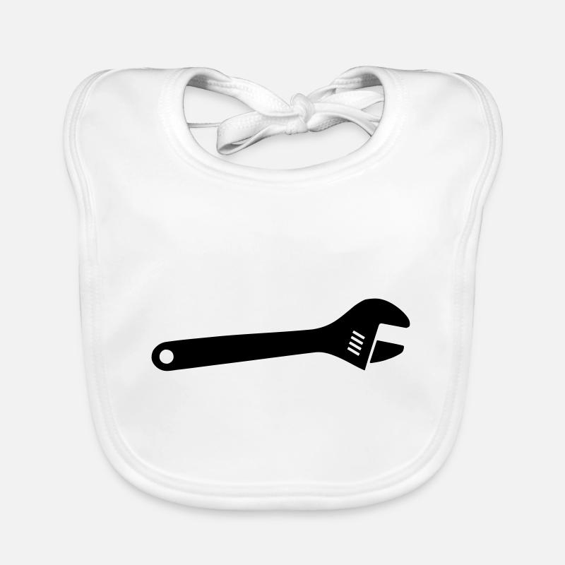 Outil de clé à fourche à rouleaux Bavoir bio Bébé
