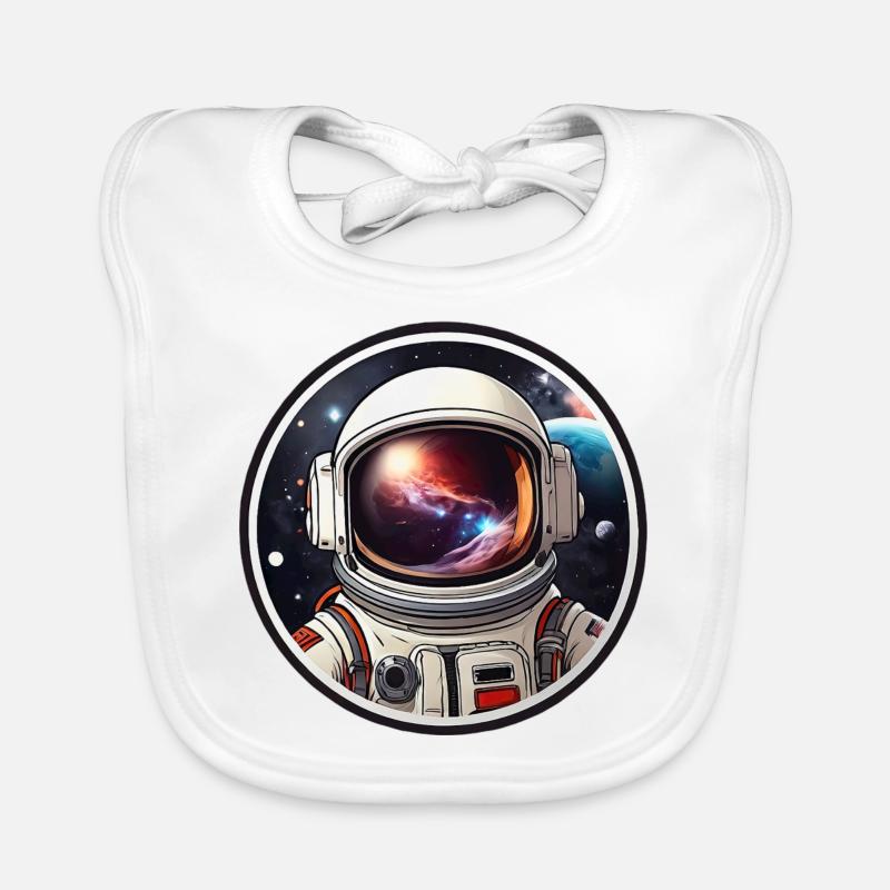 Mode & plus « Astronaute dans l’espace » 👩 🚀☄ Bavoir bio Bébé